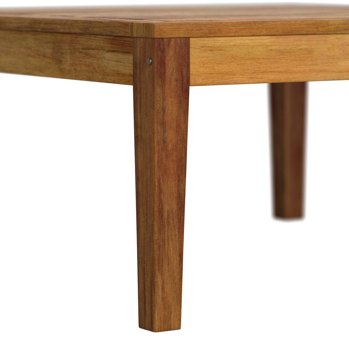 Banc de jardin Ornela ORNELA - crème/couleur d'acacia, Modern, textile/bois (240/66/60cm) - Bessagi Garden