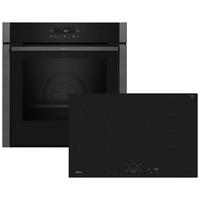 Backofenset 3MIOSH80IT Graphitfarben - Graphitfarben, MODERN, Glas/Metall (59,4/59,5/54,8cm) - Neff