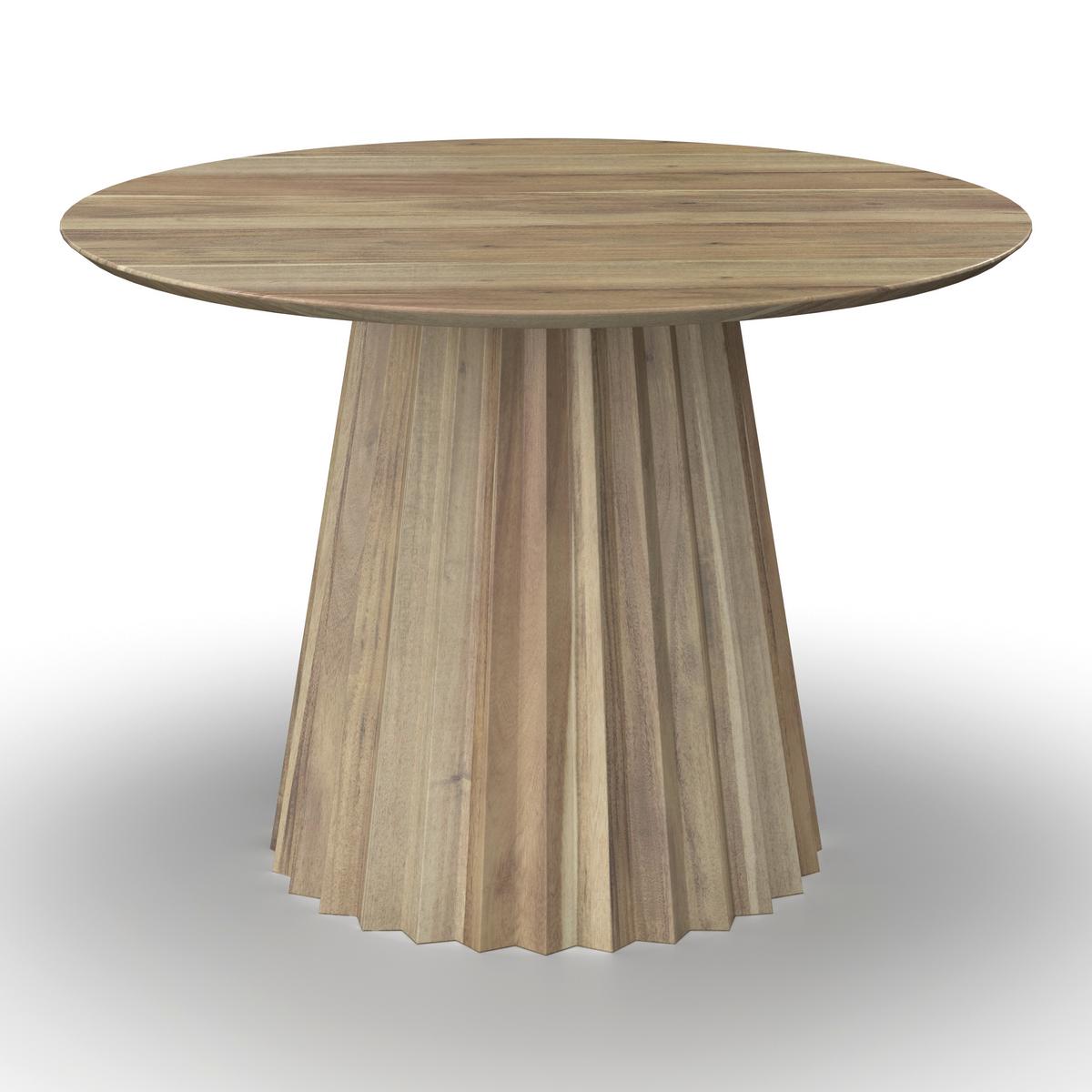 Esstisch rund Allegra in Holz Akazie massiv Ø ca. 120 cm - Akaziefarben, MODERN, Holz (120/76cm) - Bessagi Home