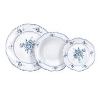 Jedilna Garnitura Heritage - pastelno modra/bela, Romantika, keramika (20/31/28cm) - Tognana