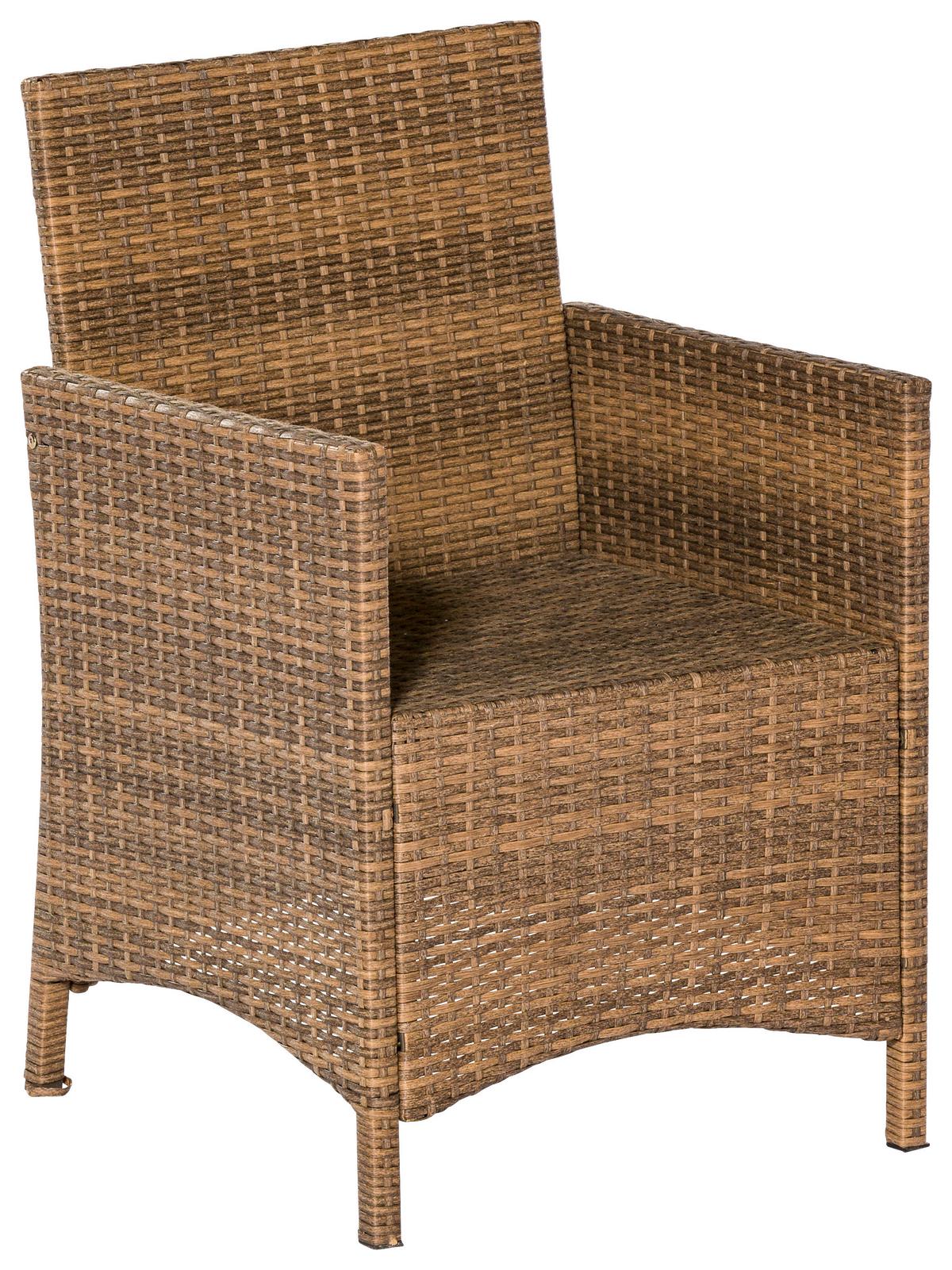 Set Vrtnih Stolov Treviso, Blazine - naravne barve, Moderno, kovina/umetna masa (57/87,5/54cm) - Gardenson