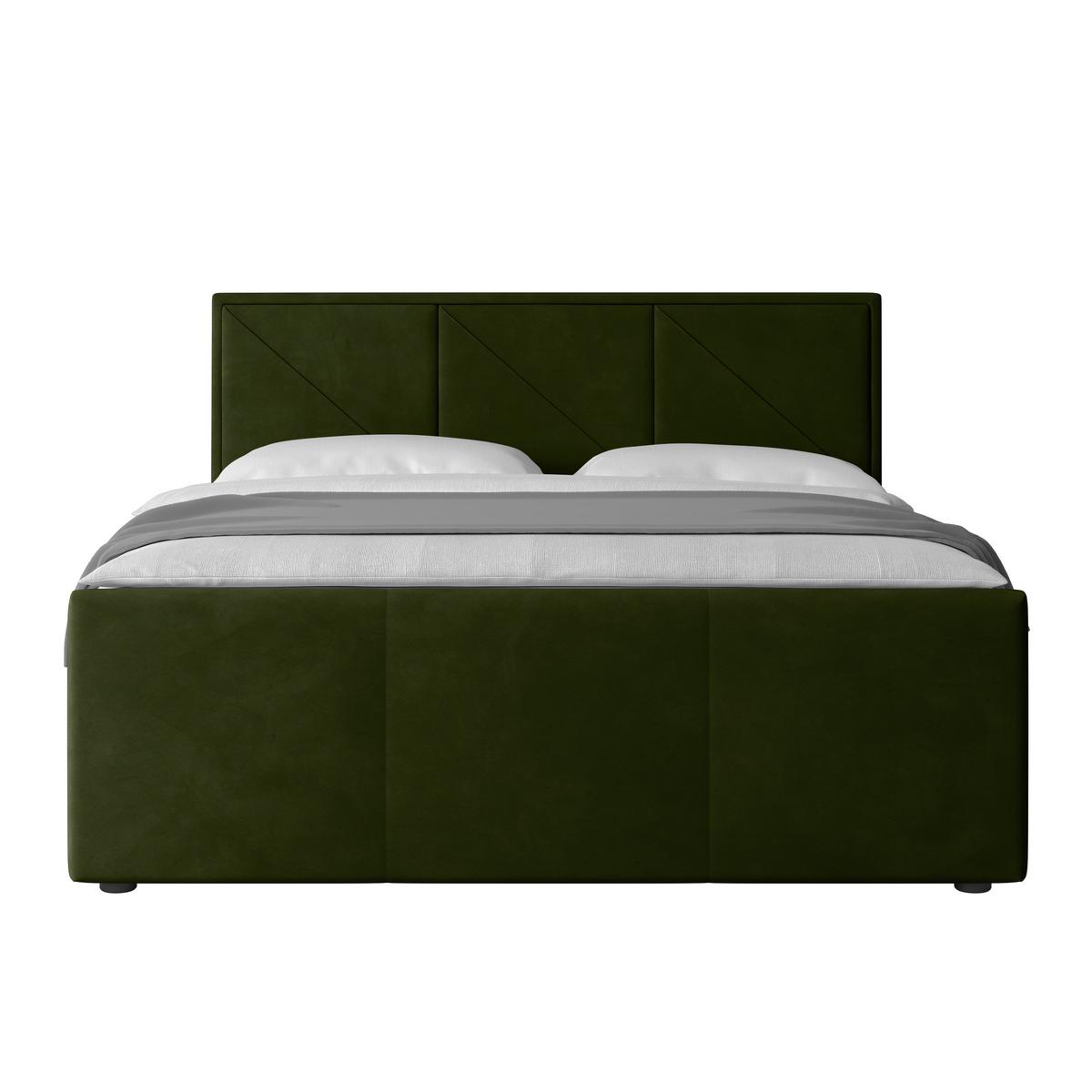 Boxspringbett Bologna ca. 180x200 cm Grün - Grün, MODERN, Holz/Kunststoff (180/200cm) - MID.YOU