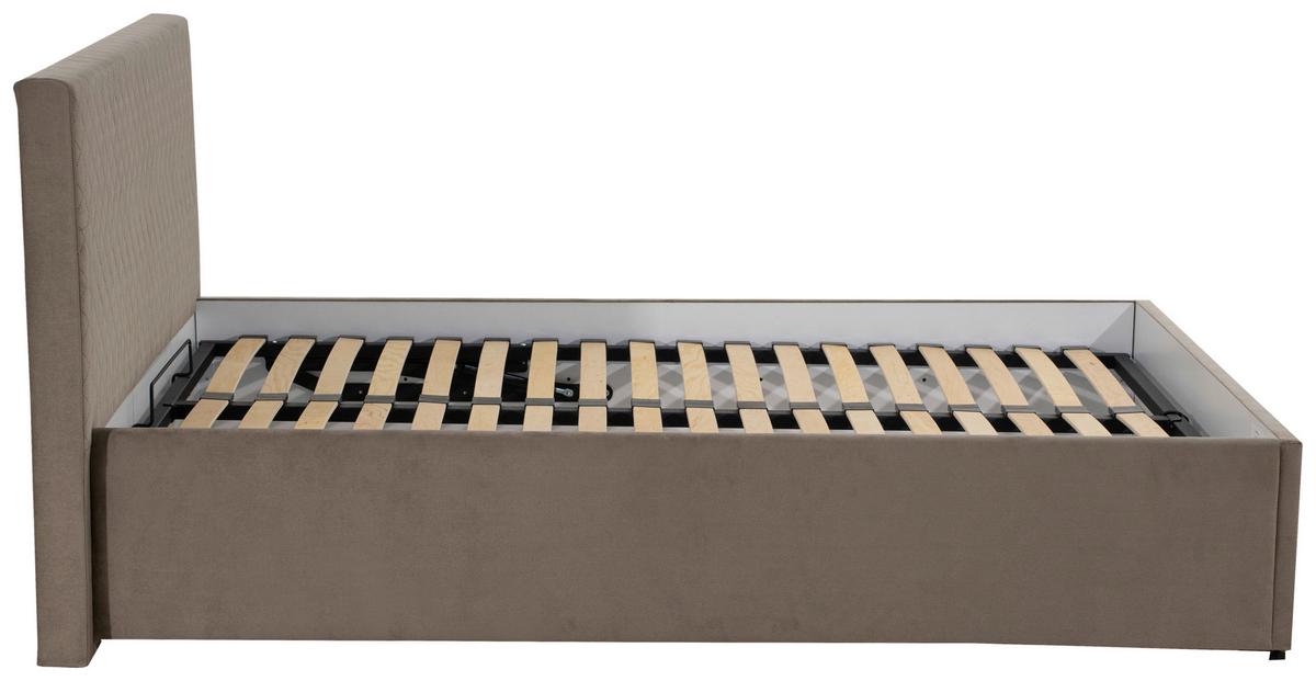 Tapecirani Krevet Syntia - jezgra bukve/bež, Moderno, drvo/tekstil (160/200cm) - Modern Living