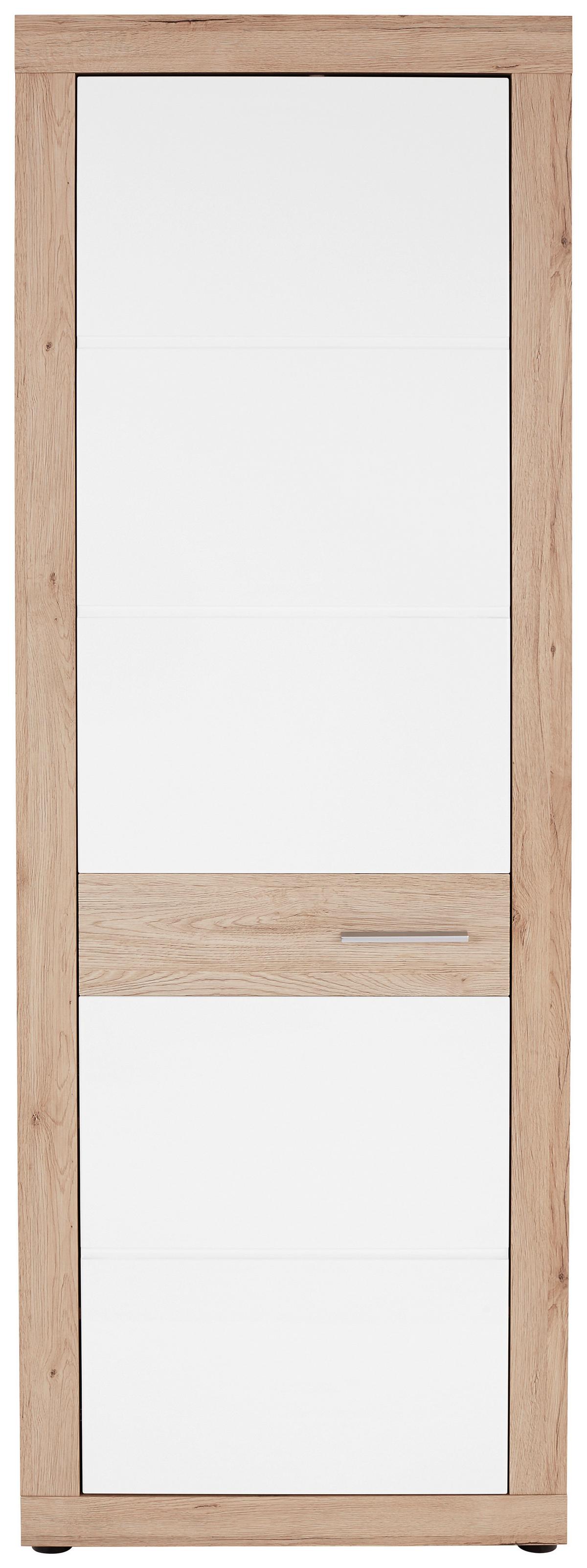 Garderobni Ormar Malta - bijela/boje hrasta, Moderno, drvni materijal (65/196,8/36cm) - Modern Living