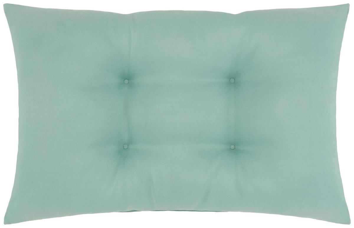 Palettenkissen Rita in Blau ca. 40x60cm - Blau, Konventionell (60/40/16cm) - Modern Living