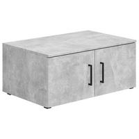 Aufsatzschrank Multistauraum Betonoptik - Schwarz/Grau, MODERN, Holzwerkstoff/Kunststoff (80/35/52cm) - Mömax