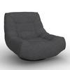 RELAXFÅTÖLJ LORENA - svart, Modern, metall/textil (101/83/95cm) - Bessagi Home