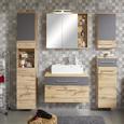 Oberschrank Eichefarben/Anthrazit - Chromfarben/Eichefarben, MODERN, Holzwerkstoff/Metall (35/70/21cm) - Premium Living Oberschrank Eichefarben/Anthrazit - Chromfarben/Eichefarben, MODERN, Holzwerkstoff/Metall (35/70/21cm) - Premium Living