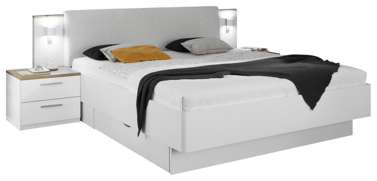 Stenska Led-svetilka Sizilia, 2 X 2,3 W - bela/barve aluminija, Moderno, umetna masa (8/15/9,5cm) - Premium Living