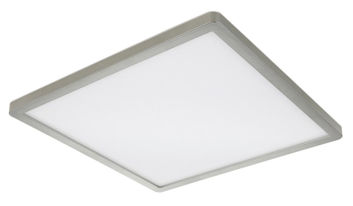 Stropna Led-svetilka Sapana, S Sijalko - barve niklja/bela, Konvencionalno, umetna masa (29,4/29,4/25cm) - Globo