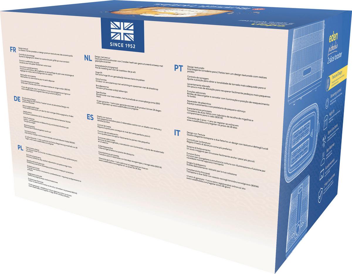 Kenyérpirító Russell Hobbs Eden - zöld, Modern, műanyag (32,8/20,8/21,2cm) - Russell Hobbs