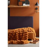 Krznena Odeja Blanket Moka Caramel - barve konjaka, tekstil (130/180cm)