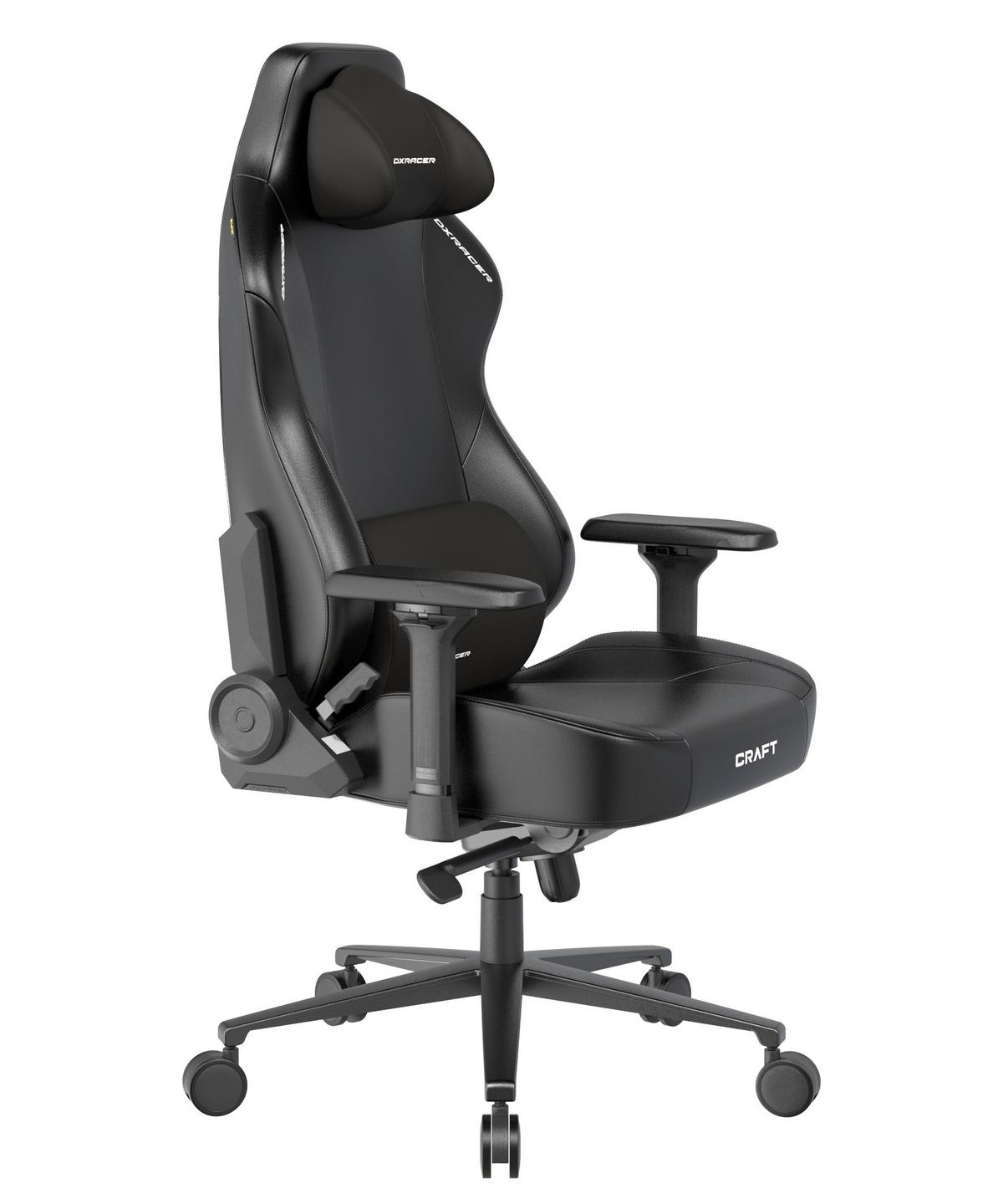 Gamingstuhl Craft Schwarz - Schwarz, KONVENTIONELL, Textil/Metall (70/132/70cm) - Dxracer