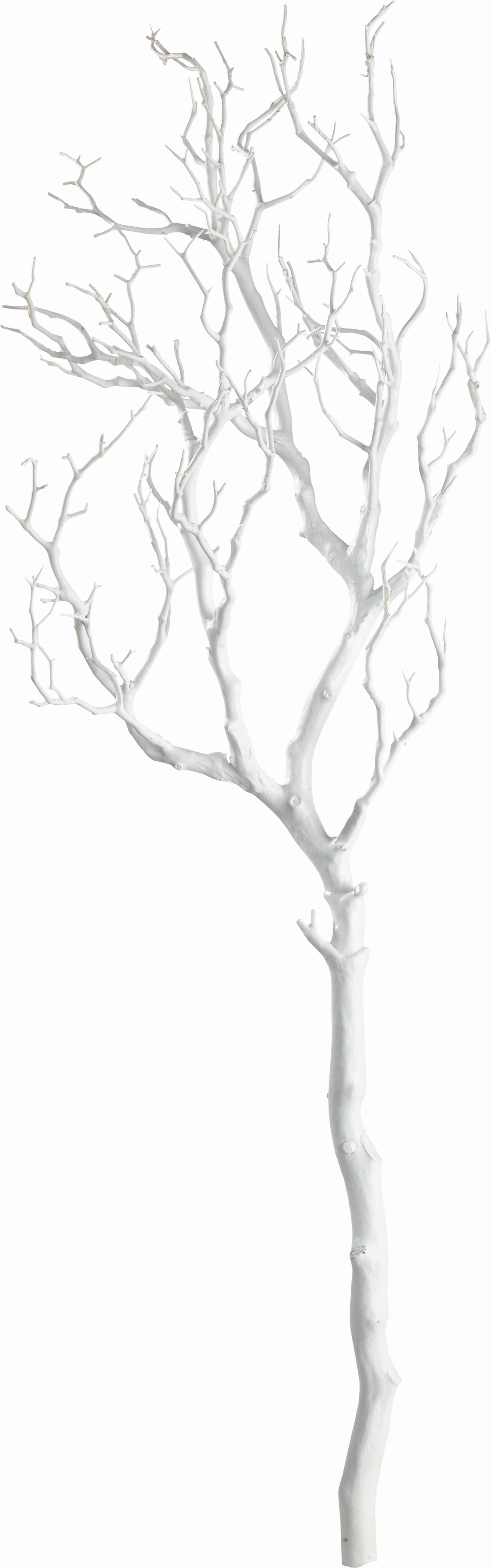 Dekozweig Sam in Weiß - Weiß, Kunststoff (97cm) - Modern Living