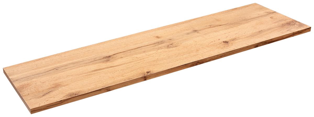 Falipolc Tölgy Szín 120/30 Skate - tölgyfa színű, Modern, faalapú anyag (120/1,8/30cm)