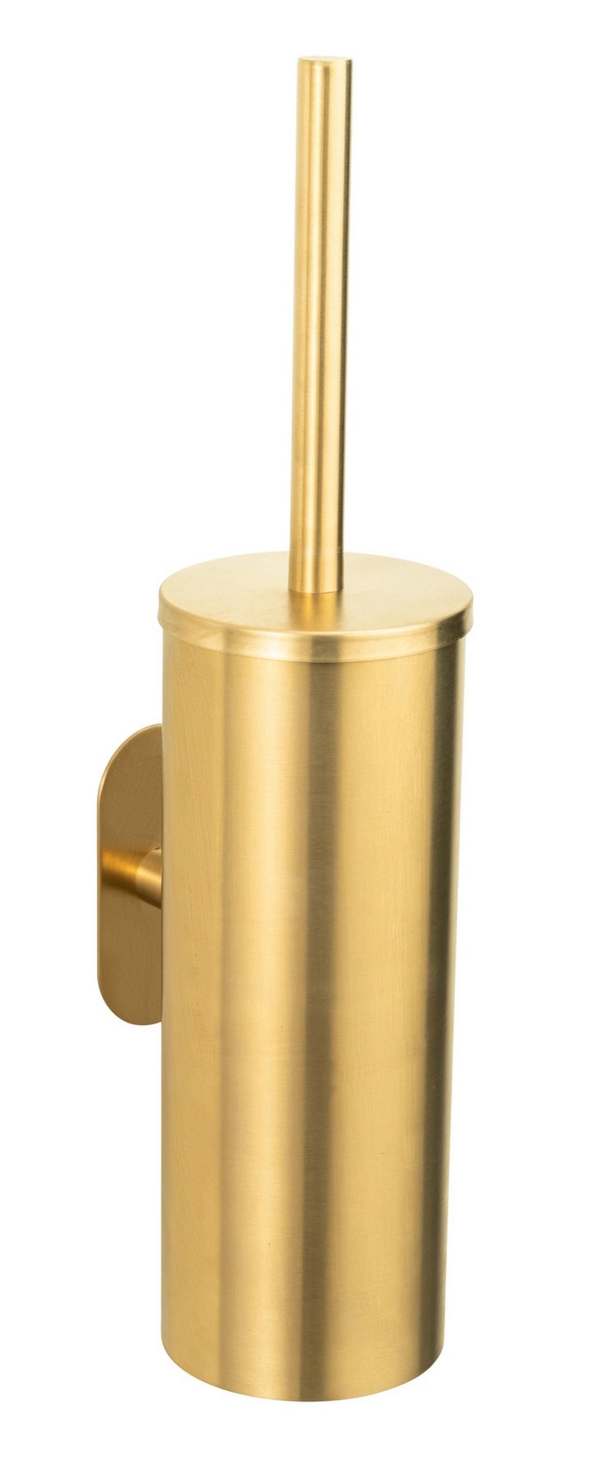WC-Bürstengarnitur in Goldfarben - Goldfarben, LIFESTYLE, Kunststoff/Metall (9/39,5/12,5cm) - Mömax