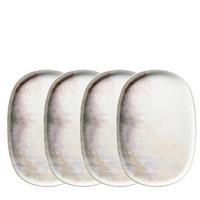 Servierplatten-Set 935637 - Weiss/Lila, Basics, Keramik (32/2,8/22cm) - Mäser