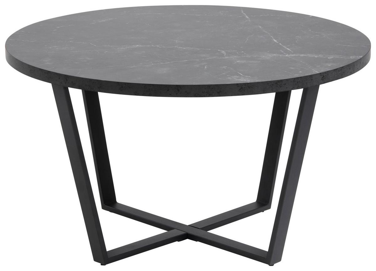 STOLIK KAWOWY AMBLE - czarny, Design, materiał drewnopochodny/metal (77/77/44cm) - Carryhome