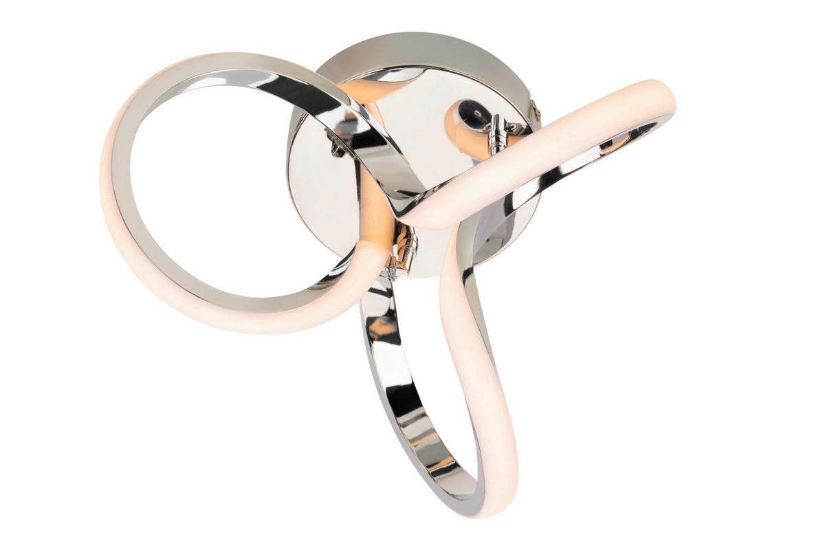 LAMPA SUFITOWA LED ANAHEIM *SBN* - kolor chromowy, Design, tworzywo sztuczne/metal (34,5/19cm) - Novel