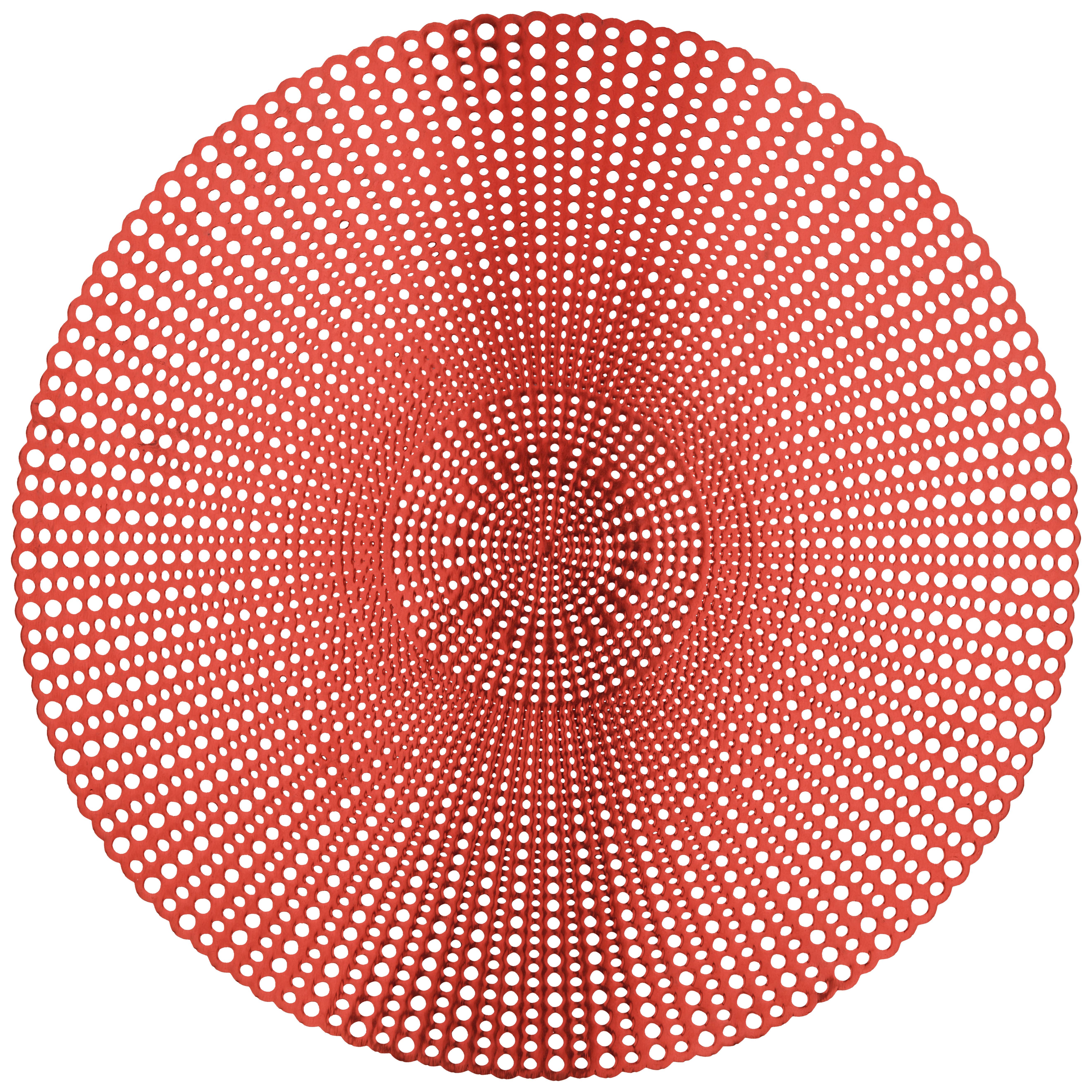 Tischset Lina in Rot Ø ca. 40cm - Rot, Konventionell, Kunststoff (40cm) - Modern Living