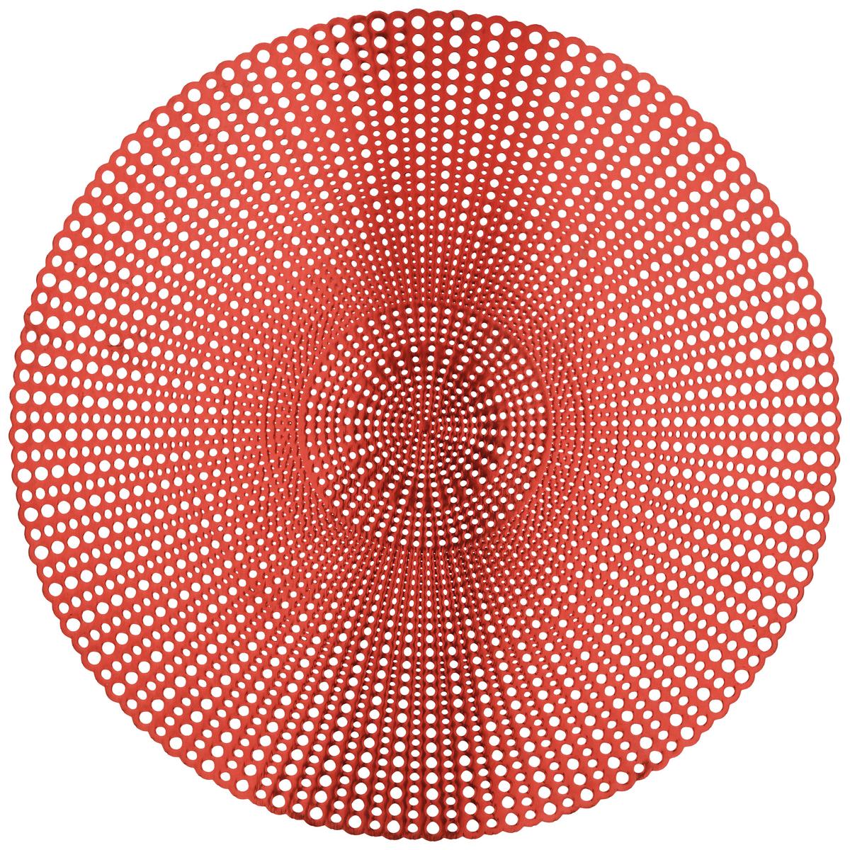 Tischset Lina in Rot Ø ca. 40cm - Rot, Konventionell, Kunststoff (40cm) - Modern Living