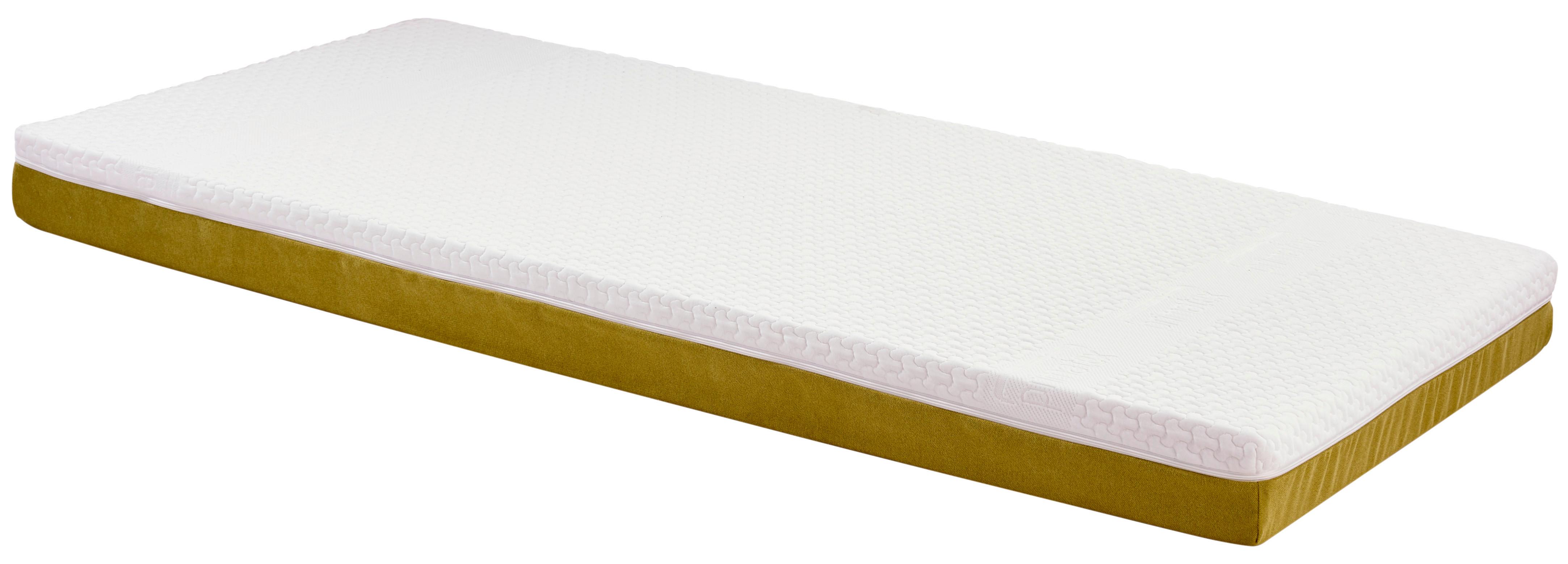 Madrac S Džep. Opruž. Jezgrom Enjoy - Mia - bijela/žuta, tekstil (90/200cm) - Primatex