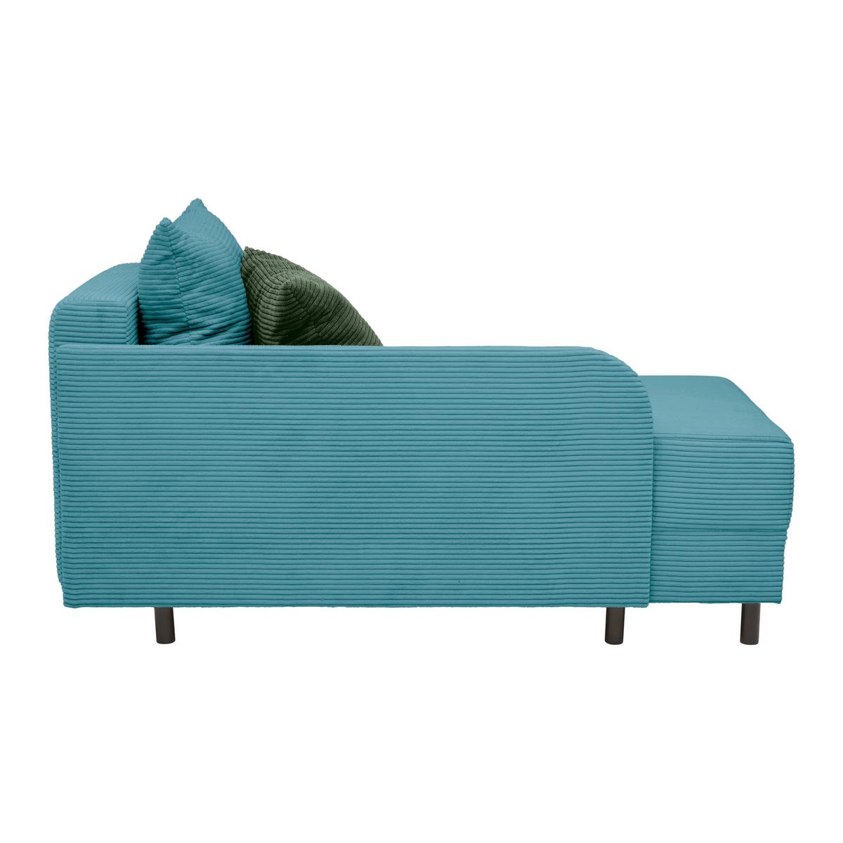 Liege Nova Petrol - Petrol/Schwarz, MODERN, Holz/Textil (145/62/85cm) - Mömax
