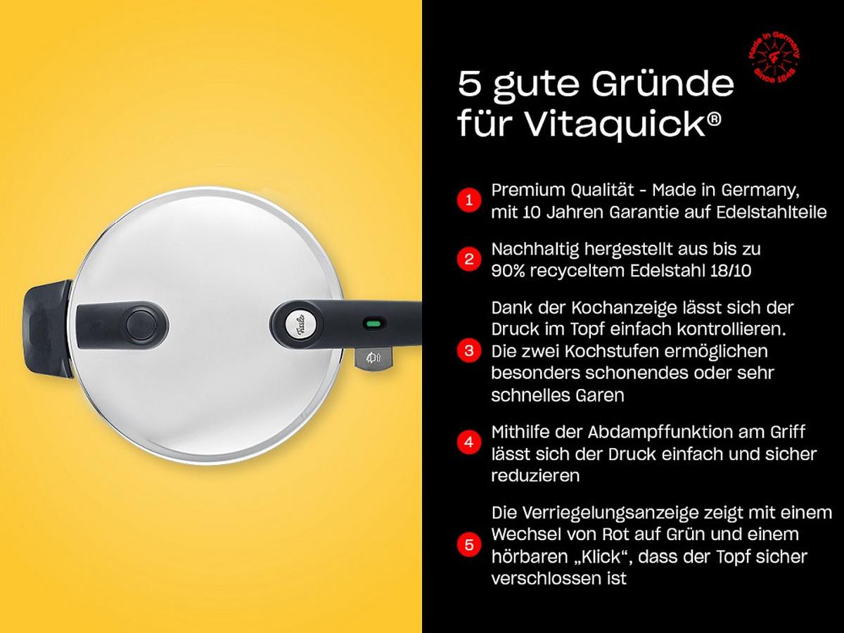 SZYBKOWAR 600-410-03-000/0 FISSLER - kolor srebrny, Basics, metal (22cm) - Fissler
