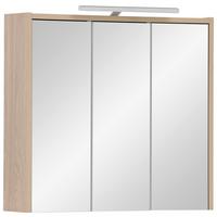 Spiegelschrank Juba SPS 650 - MODERN, Glas/Holzwerkstoff (65/64/16cm) - MID.YOU