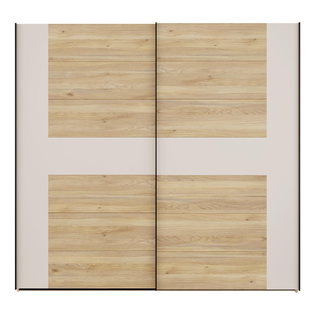 Ormar S Kliznim Vratima Bellevue - boje hrasta/boje pijeska, Konvencionalno, drvni materijal/metal (220,1/210,5/62,9cm) - Modern Living