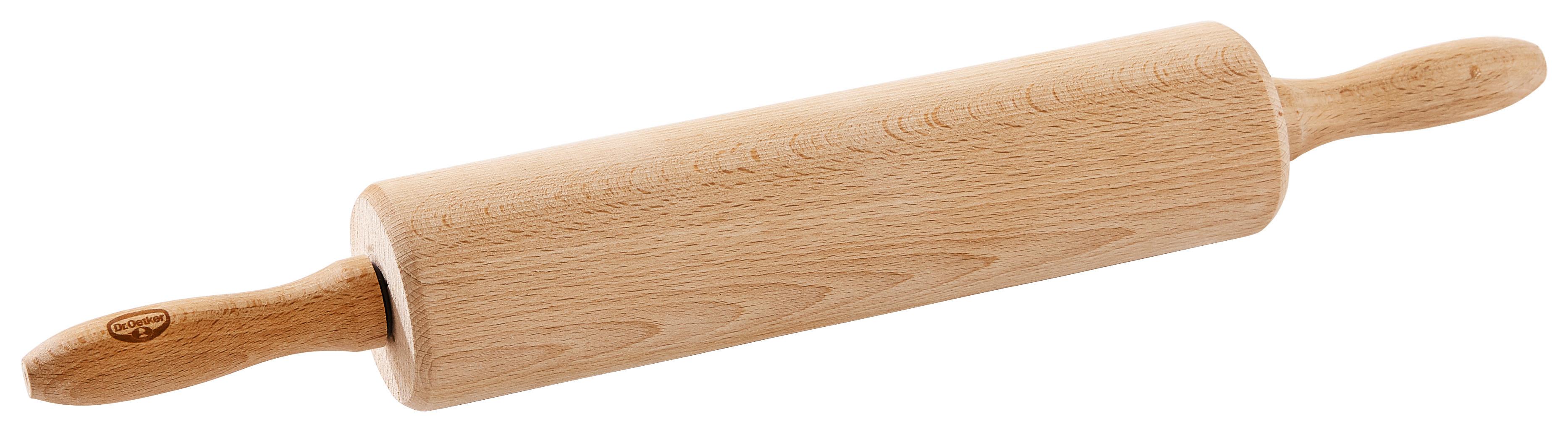 WAŁEK DO CIASTA Z RĄCZKĄ 1632 - kolor bukowy, Basics, drewno (44cm) - Dr.Oetker