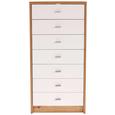Komoda 4-YOU NEW YUK11 - bela/hrast, Moderno, umetna masa/leseni material (50/111,4/34,6cm) Komoda 4-YOU NEW YUK11 - bela/hrast, Moderno, umetna masa/leseni material (50/111,4/34,6cm)