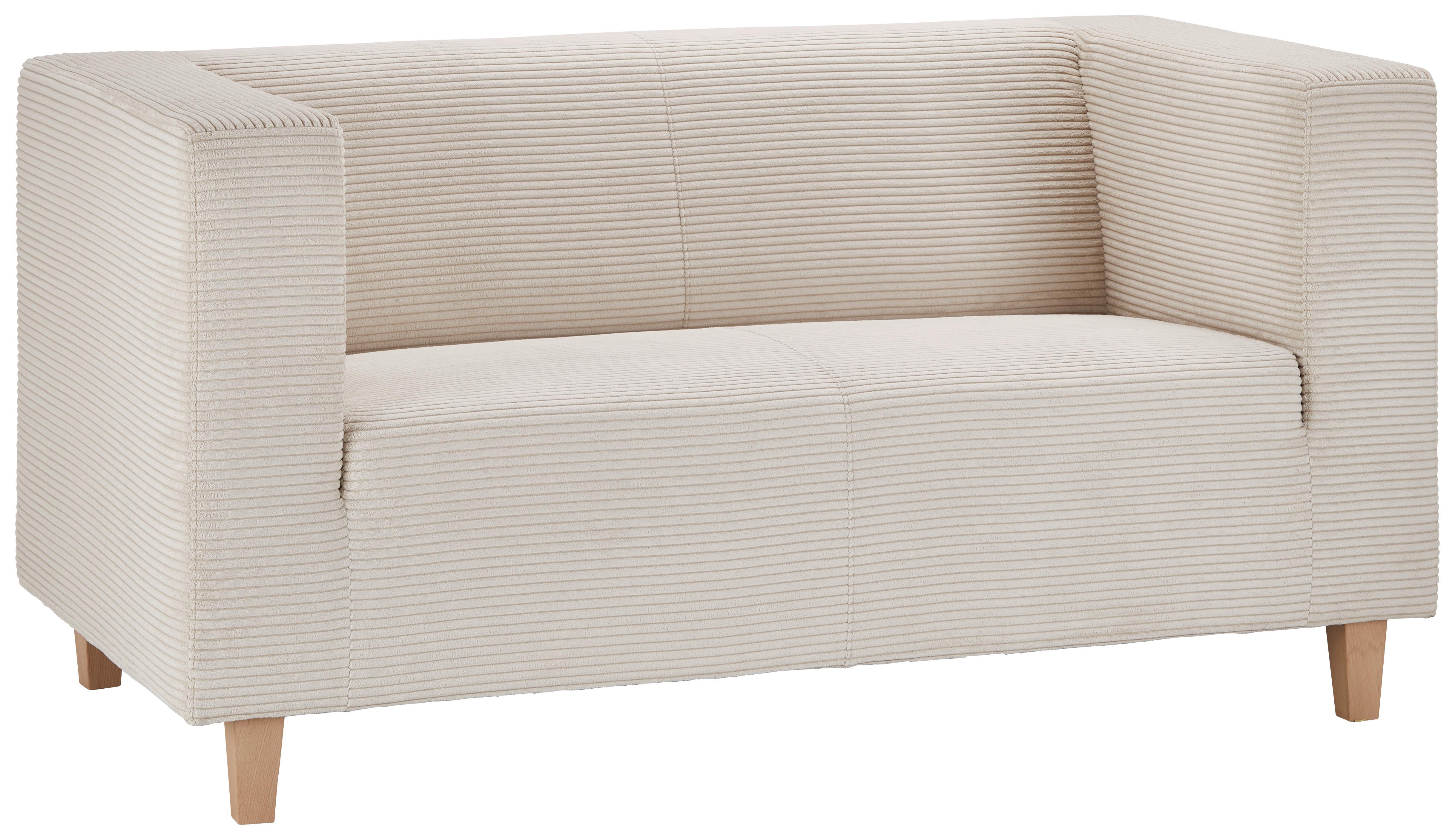 2-sed Sam - krem barve, Moderno, tekstil (157/79/84cm) - Mömax