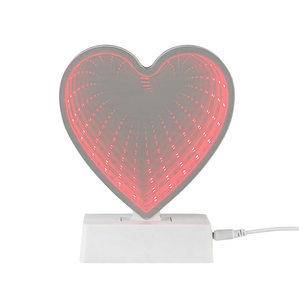 LED Díszlámpa Heartim - áttetsző/fehér, Konventionell, műanyag (4,6/14,5/17,9cm) - Mömax