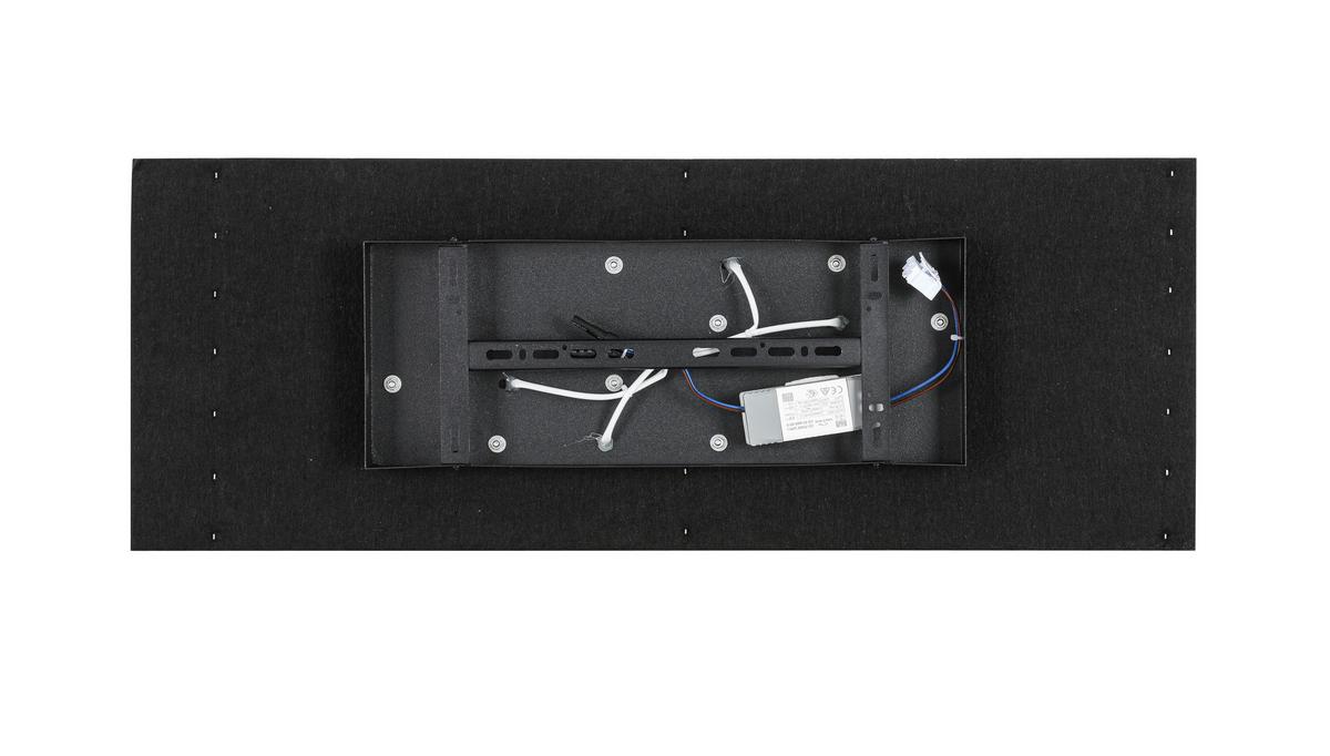 Stropna Led-svetilka Pani - črna/barve hrasta, Moderno, kovina/umetna masa (72/26,5/5,5cm) - Mömax