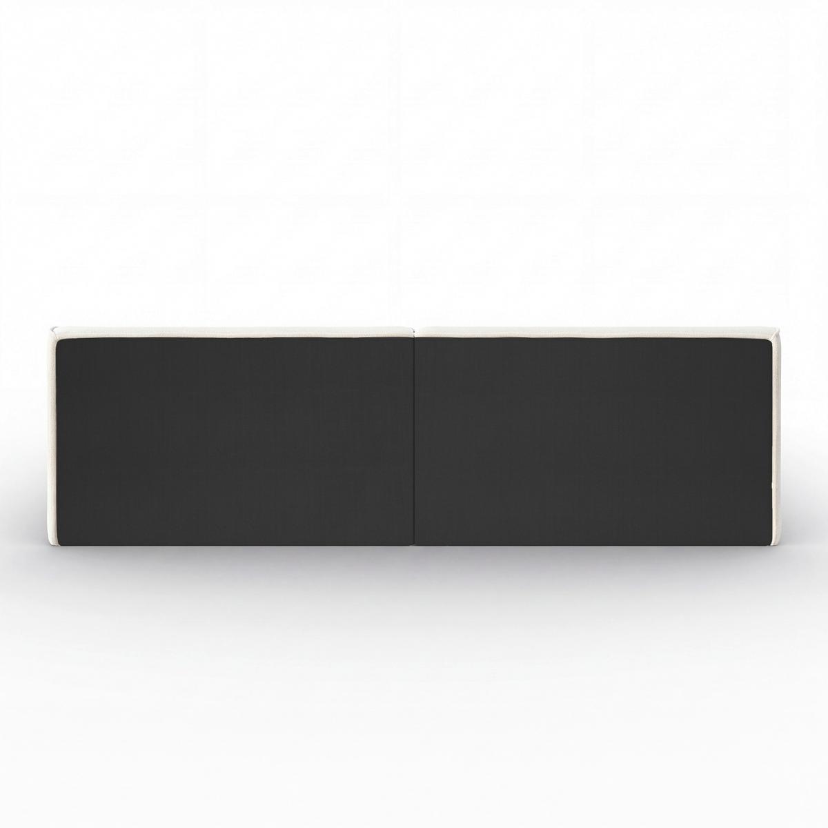Familienpolsterbett Serena Elfenbein ca. 270x200 cm - Elfenbein/Schwarz, MODERN, Holz/Kunststoff (270/200cm) - Bessagi Home
