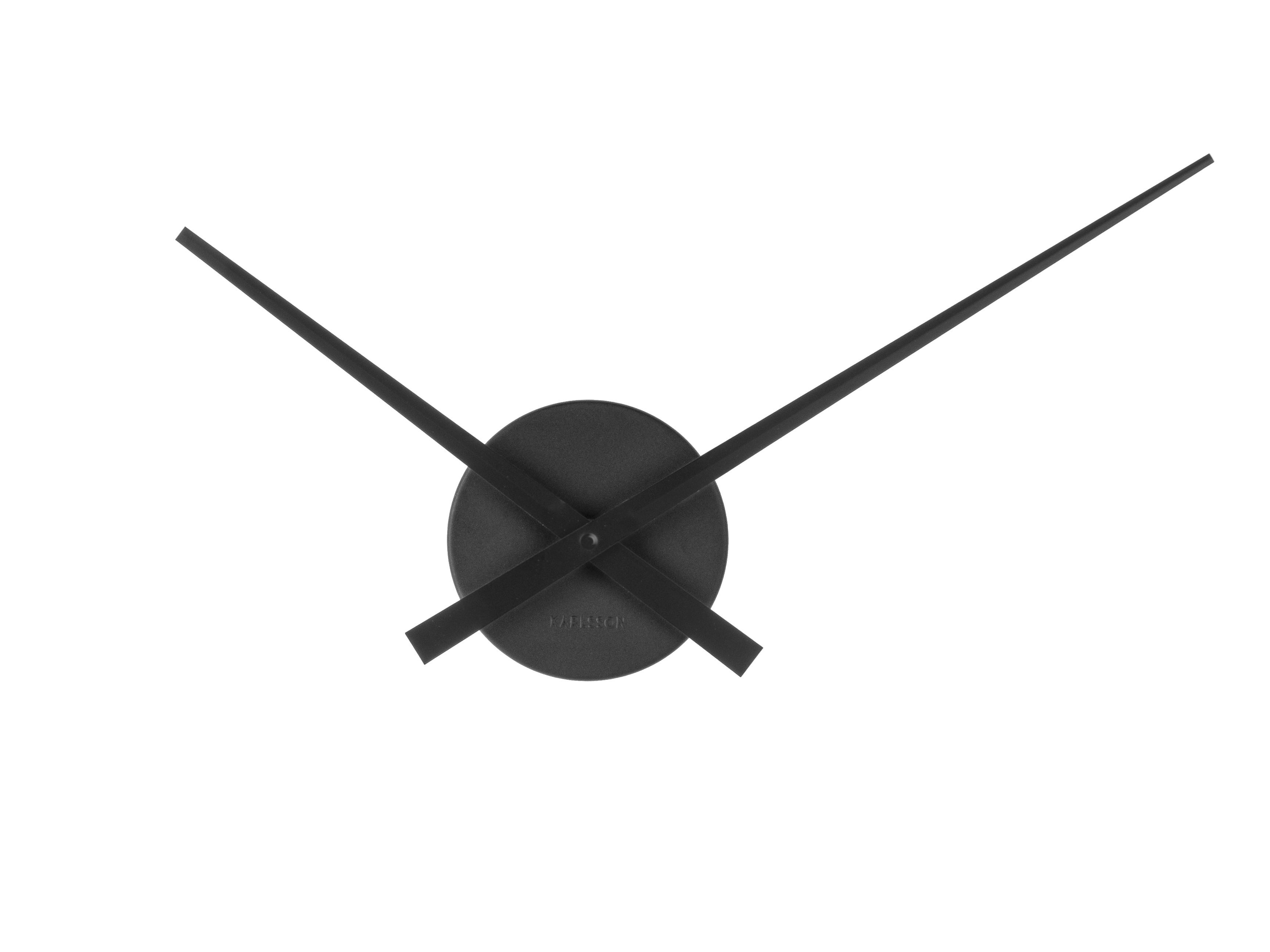 ZEGAR ŚCIENNY WALL CLOCK LITTLE BIG TIME - czarny, Basics, metal (44/44/5cm) - Karlsson