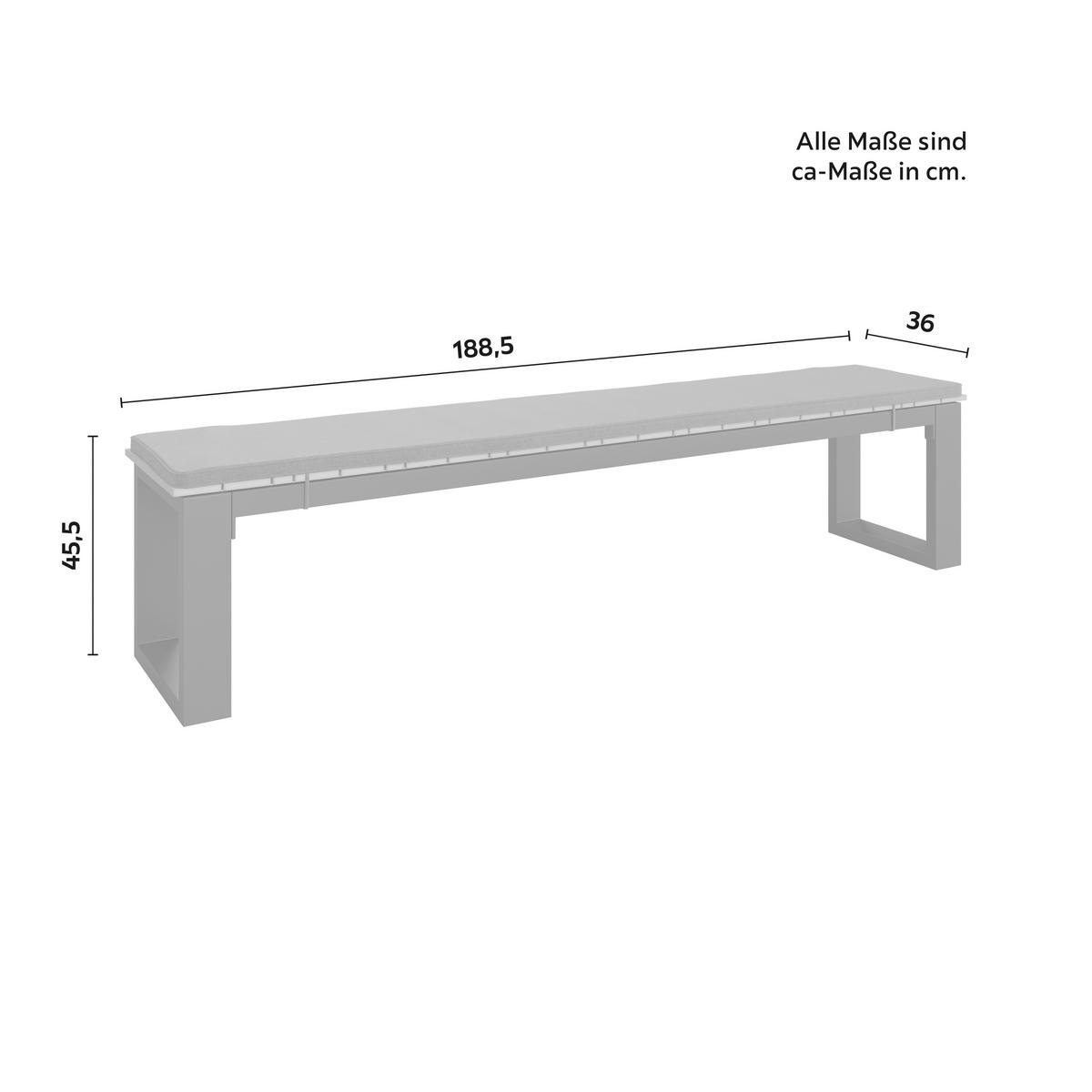 Kerti Étkezőgarnitúra Helen - fekete/tíkfa színű, Modern, műanyag/textil (330/198/88cm) - Bessagi Garden