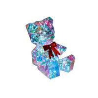 Lampă LED decorativă Giga - sidefiu/roșu, Modern, plastic (11/11,5/13,5cm) - Mömax