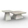 COUCHTISCH THIAGO - Creme, MODERN, Holzwerkstoff/Stein (55/34/55/34/32/46cm) - Bessagi Home