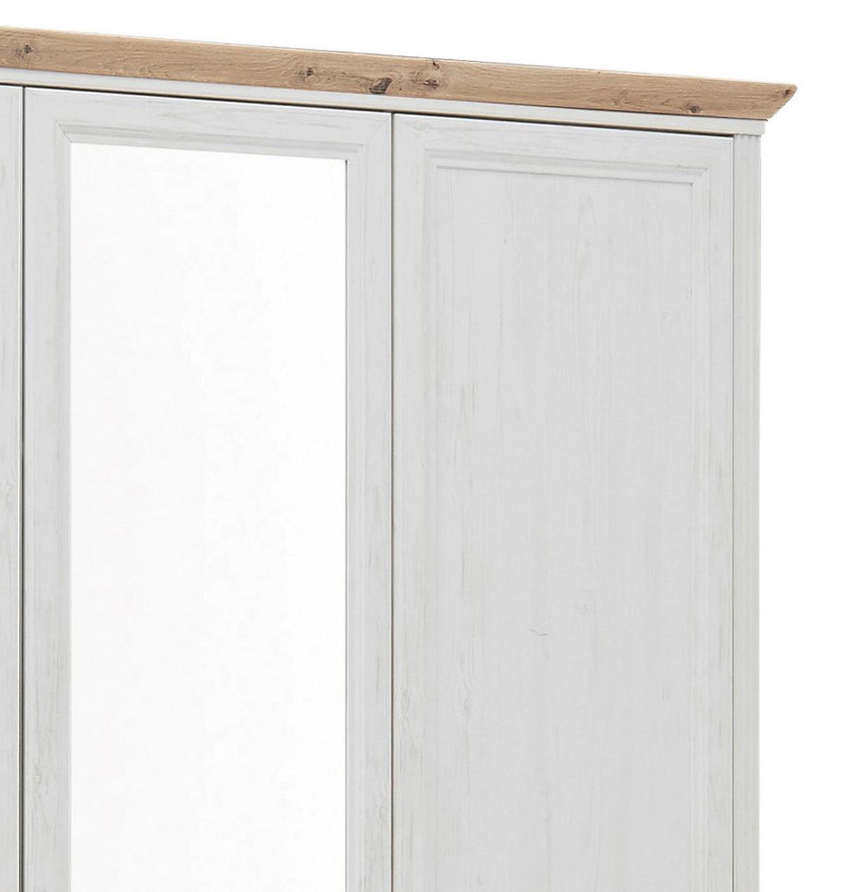 Ormar S Klasičnim Vratima Jasmin Ii - bijela/hrast Artisan, Lifestyle, drvni materijal/metal (164/220/64cm) - Modern Living