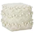 Pouf in Creme ca. 45x45x45cm - Creme, ROMANTIK / LANDHAUS, Textil (45/45/45cm) - Zandiara Pouf in Creme ca. 45x45x45cm - Creme, ROMANTIK / LANDHAUS, Textil (45/45/45cm) - Zandiara