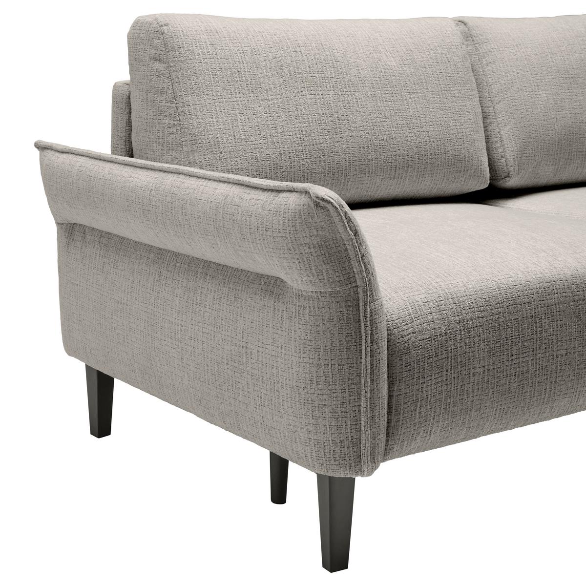 CANAPEA CU 3 LOCURI CUSTOM - gri închis/crem, Modern, textil (183/85/92cm) - Mömax