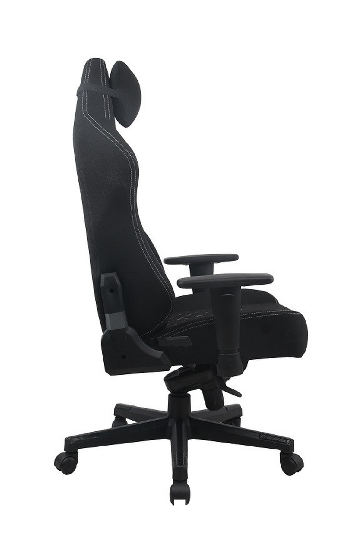 Gamingstuhl Dragon Schwarz/Weiß - Schwarz/Weiß, MODERN, Kunststoff/Textil (64/127-135/69cm) - Mömax
