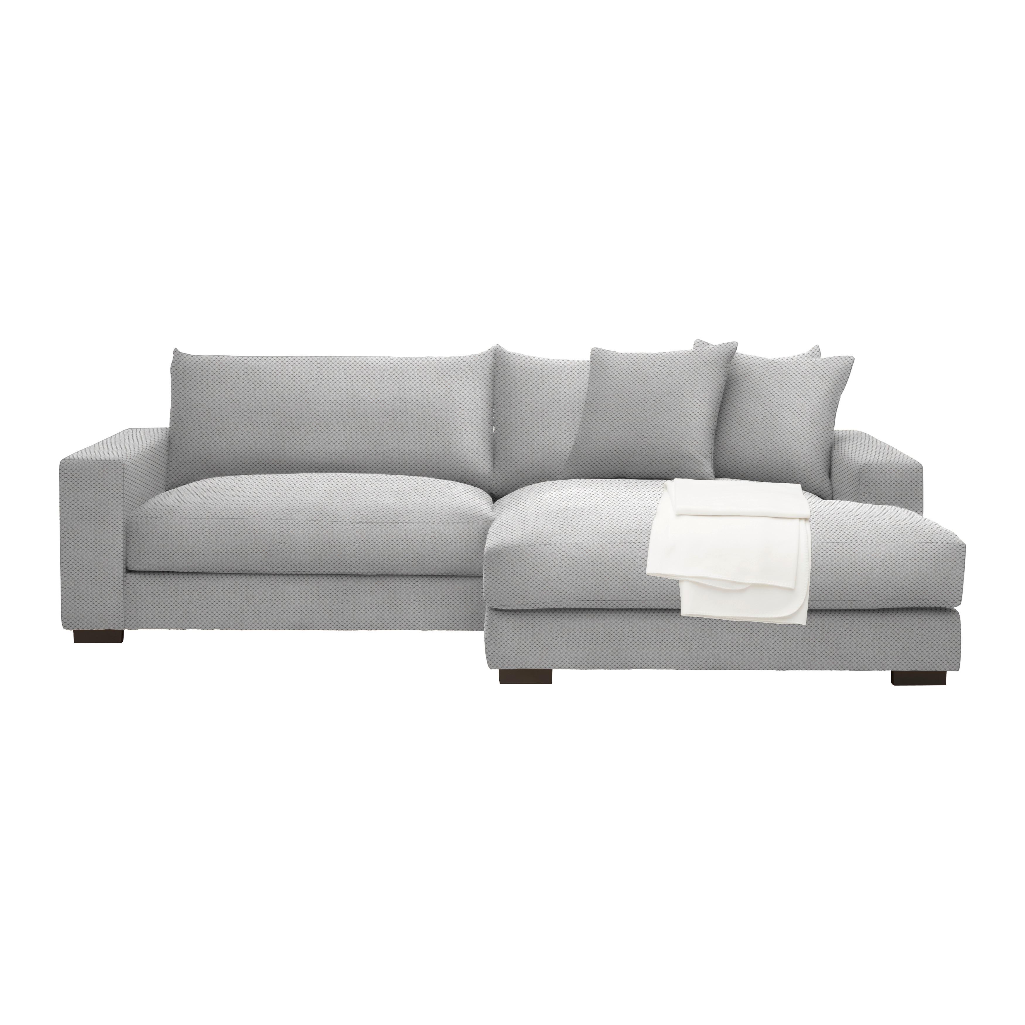 Ecksofa Pedro Hellgrau - Hellgrau, MODERN, Textil (265/83/180cm) - Mömax