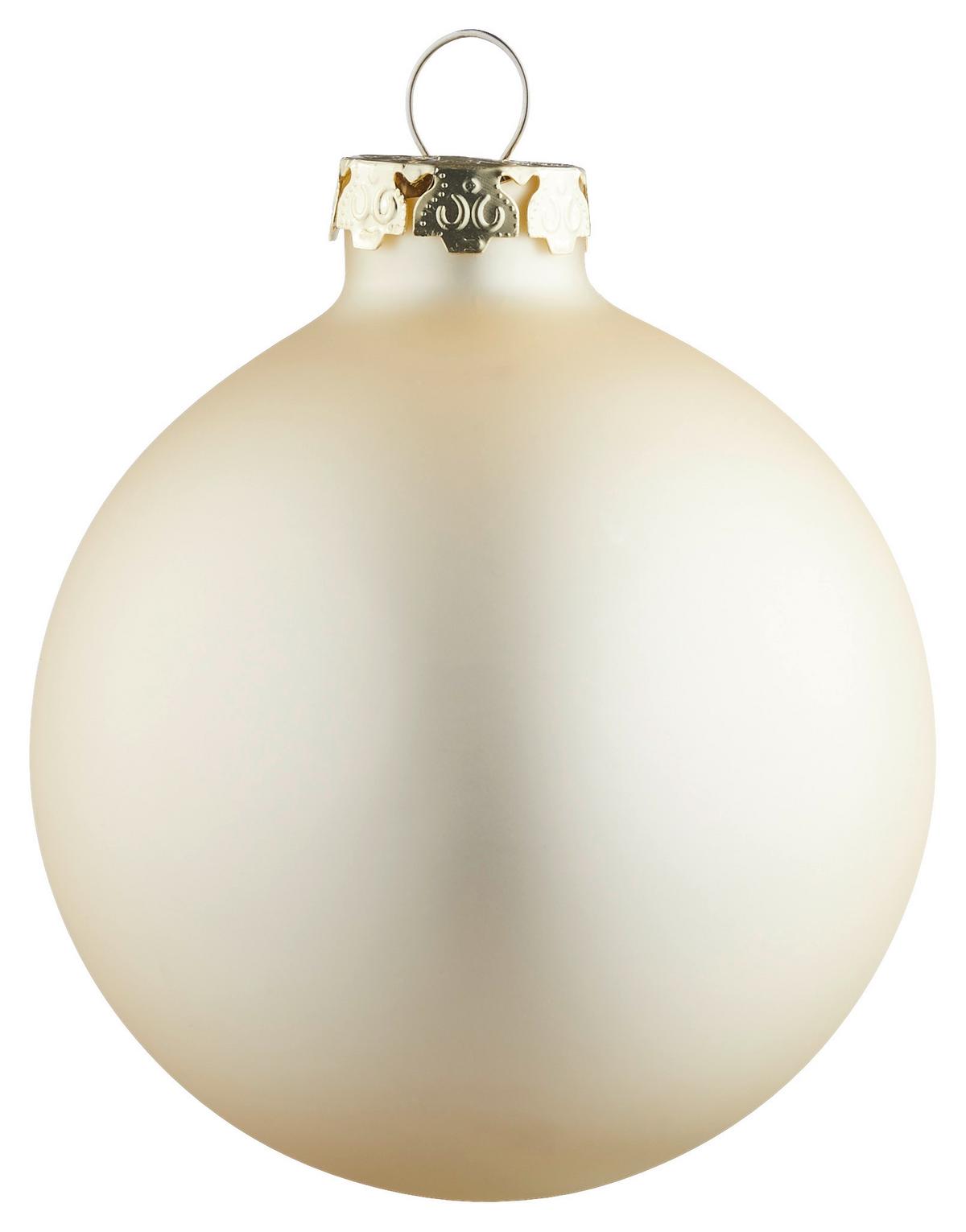 ZESTAW BOMBEK CHOINKOWYCH 616-2038-900 - szampanowy, Konventionell, szkło (6cm) - X-Mas