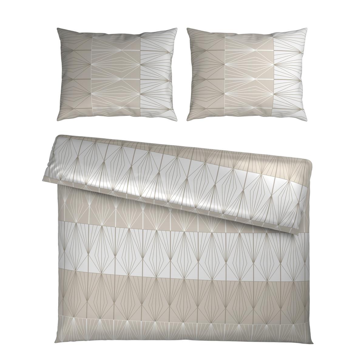 Bettwäsche Dubai XXL Perlmutt ca. 200x220cm - Perlmutt, Textil (200/220cm) - Mömax