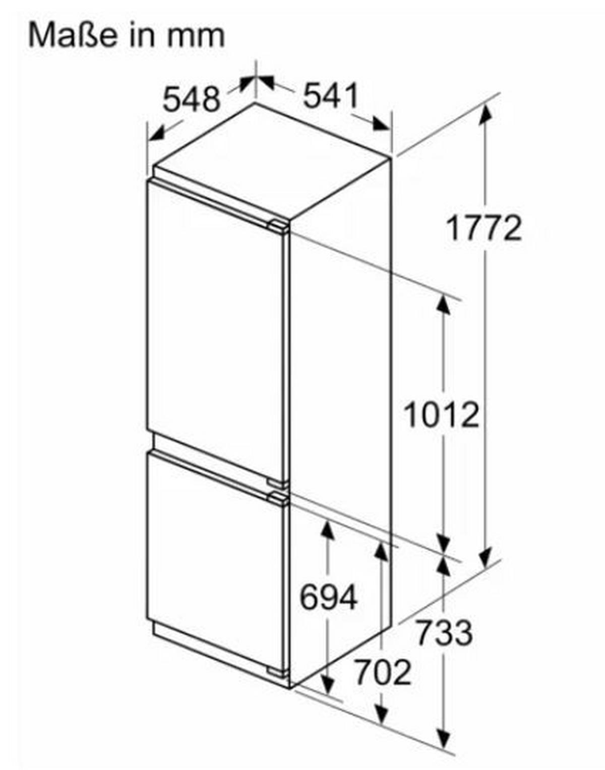 Kühl-Gefrier-Kombination KIN86VFE0 - Weiß, MODERN (54,1/177,2/54,8cm) - Bosch