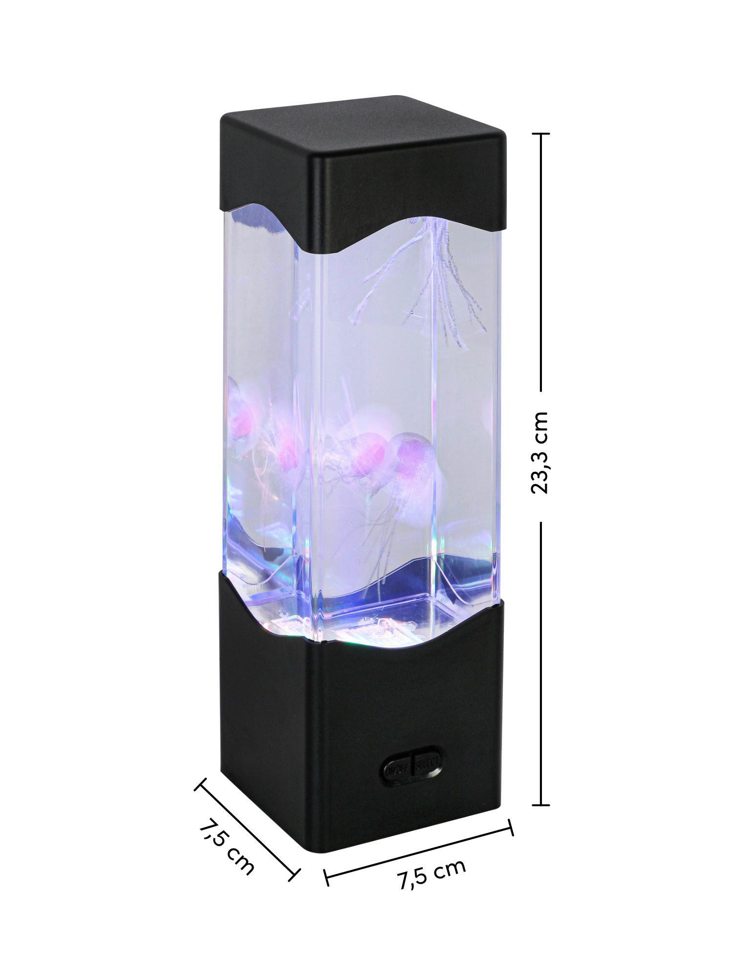 LED-DEKORATIONSLAMPA QUALI - svart/transparent, Modern, plast (7,5/23,3/7,5cm) - Mömax