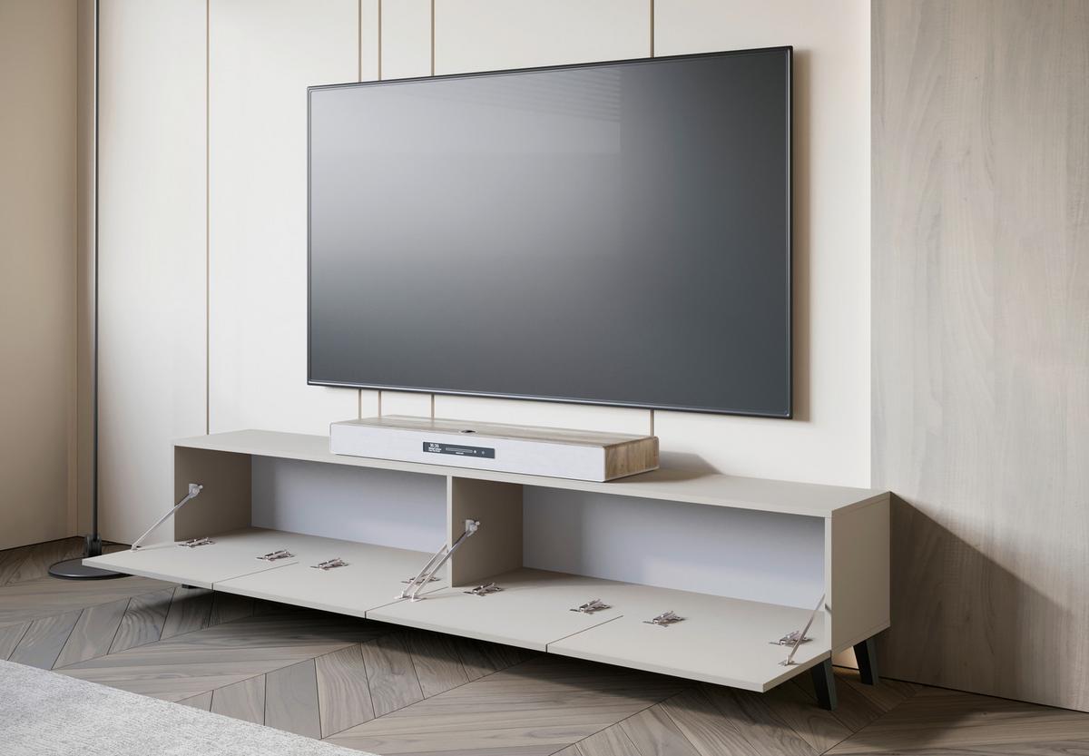 Lowboard Phuket Kashmir - Kaschmir/Beige, Design, Holz/Holzwerkstoff (190/40/32cm) - Livetastic